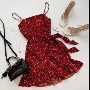 Princess Polly Caesura Mini
Dress Red Wine